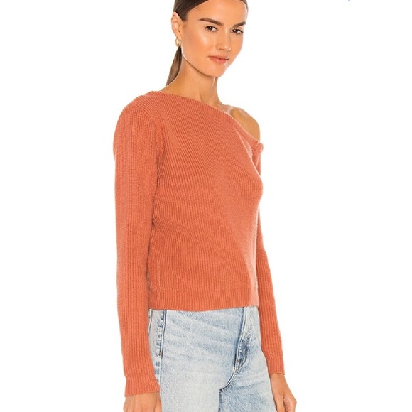 Superdown Ravie One Shoulder Sweater in Rust - Picture 3 of 5